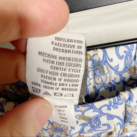 American Rag cottage core skirt tassel floral S - Picture 7 of 11